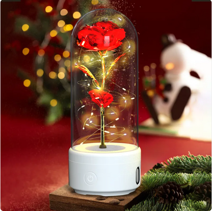 2-in-1 Rose LED Light & Bluetooth Speaker