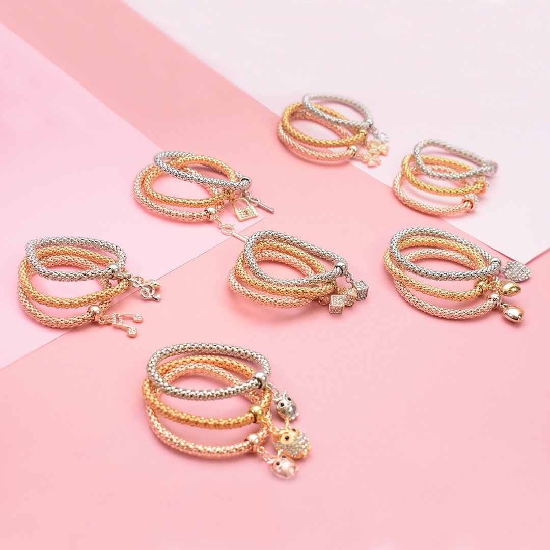 Elegant Trio Bracelet Set